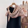 Spring and Summer Fashion Geometric Series Big Square Scarf  Versatile Exterior Shawl  Scarf Printed Headscarf  Thin Style