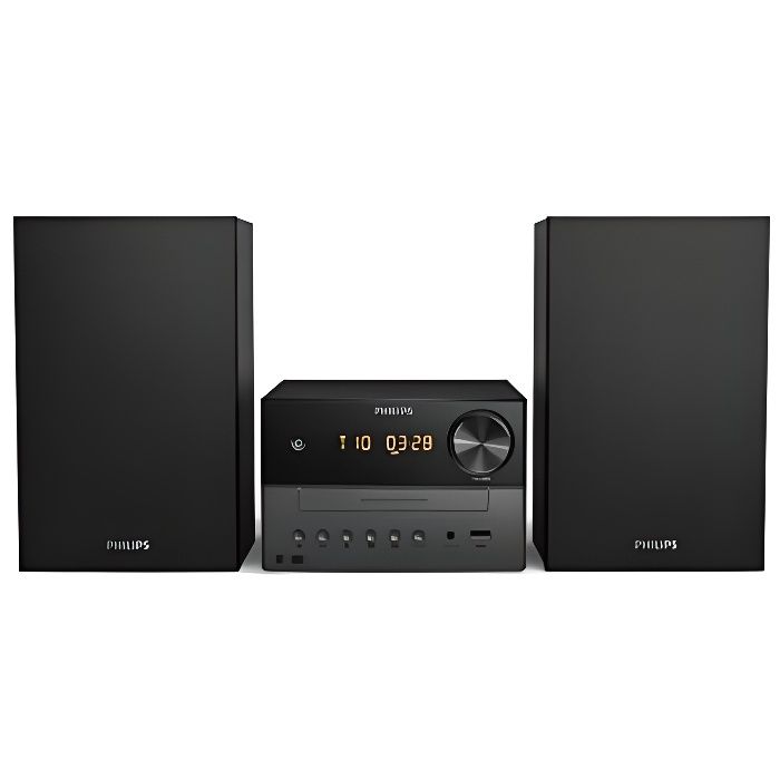 Micro chaîne Hi-Fi CD, USB, Bluetooth Philips M3505/12 - Radio DAB+/FM - Enceintes Bass Reflex - Noir