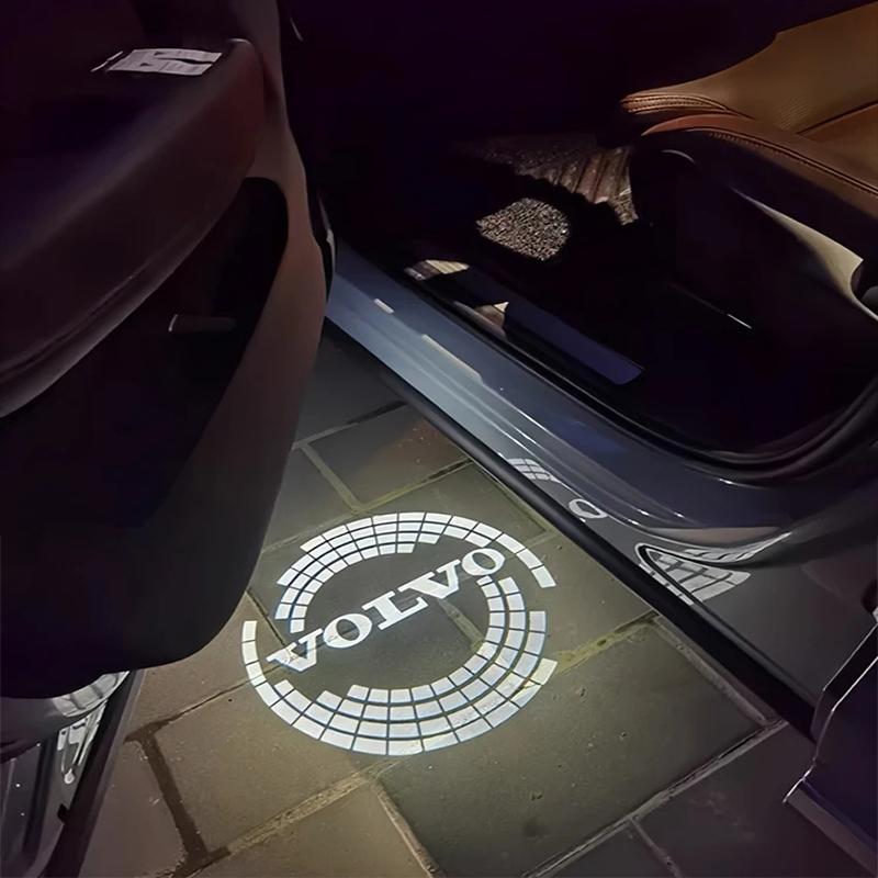 2PCS Car Door Welcome Light Projector for Volvo XC60 XC40 V60 V40 XC90 XC70 V50 S60 V70 S90 AWD S80 T6 V90 EX30 EX90 ES90 C40
