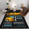 Tappeto Decorazione Stanza Casa Esterno Decorazione Tappeto da Corsa Pattern Auto Bandiera GTR JDMs Antiscivolo Lavabile Tappetino Stile Gioco