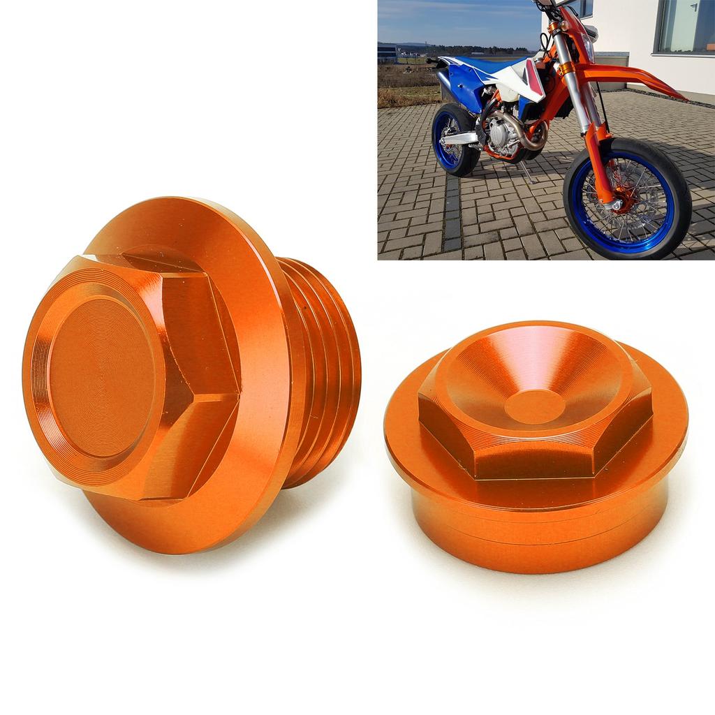 2pcs Motorcycle Front Wheel Axle Nut M20x1.5 Aluminum Replacement for 250‑450 SXF 2015