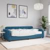 VidaXL Daybed with Mattress Blue 100x200 Cm Velvet 3196911
