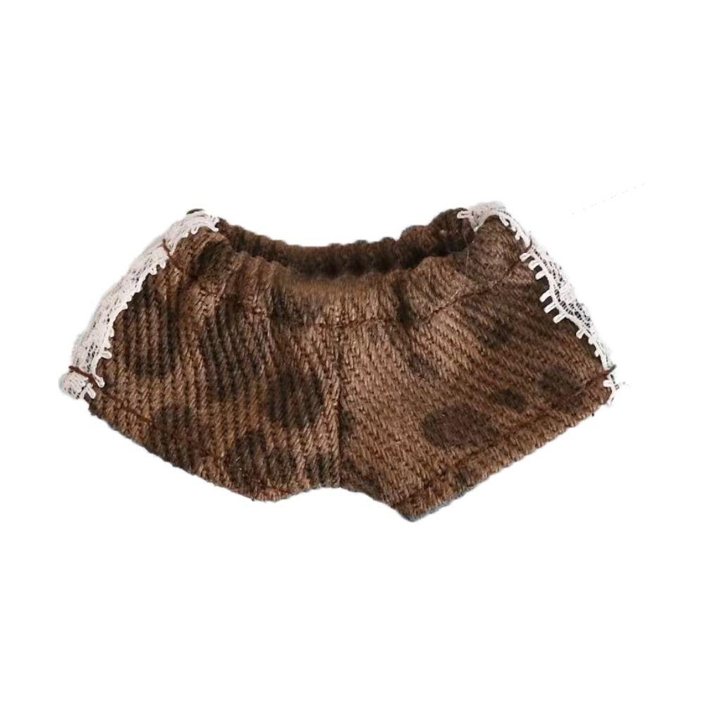 Freizeitkleidung Baumwollpuppe Jeans Hosen Lederhosen Kleidung Accessoires für 10cm Baumwollpuppe