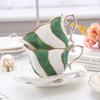 3-teiliges europäisches Keramiktassen-Set, Kaffeetasse, Teller, Milchbecher, Frühstückstasse, Wasserbecher, schwarzer Teetasse