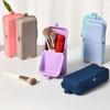 Vertical Cosmetic Brushes Bag Silicone Toiletry Storage Box Stationery Box  Cosmetic Tool