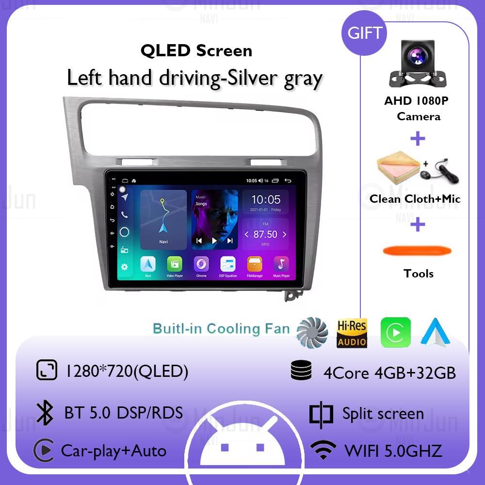 2K Screen Android 14 Car GPS Radio Multimedia For Volkswagen Golf 7 2012 - 2020 Car Radio Multimedia Video Player Navigation