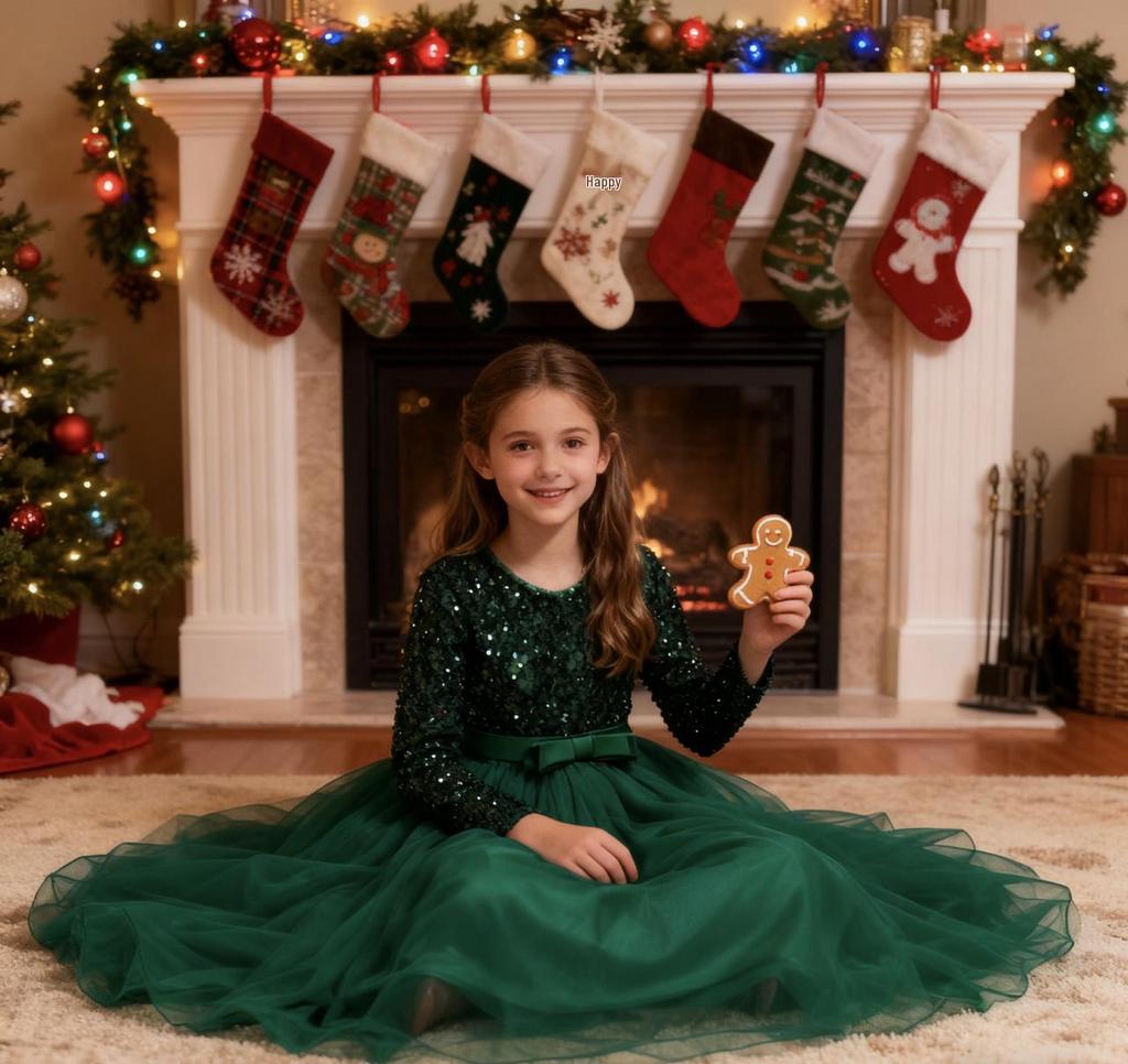 Dlouhé večerní šaty s flitry pro dívky na bankety