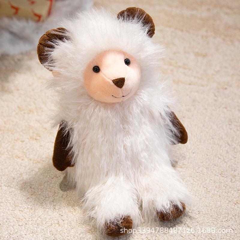 Cross-Border Lamb Plush Comfort Doll - Emotional Hug Pillow & Lullaby Toy, Perfect Birthday Gift 40 cm