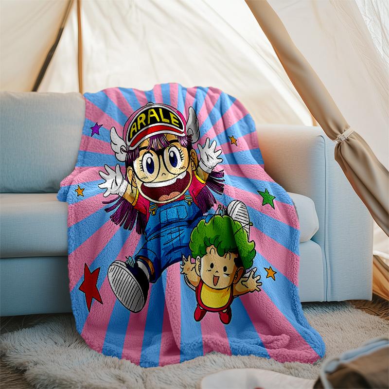 Arale Norimaki printed throw blanket—lightweight,soft,warm;versatile blanket for all seasons—perfect as &air-conditioning throw,nap blanket