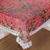 Premium 6-8 Seater Dining Table Cover, Waterproof and Dustproof (Digital Pink, 60x90 Inch- 6-8 Seater)