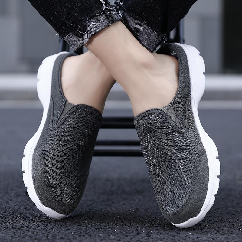 2024 Summer Mesh Men Slippers Breathable Mules Casual Shoes for Men Slippers Flip Flops Comfort Home Slippers Zapatillas Hombre