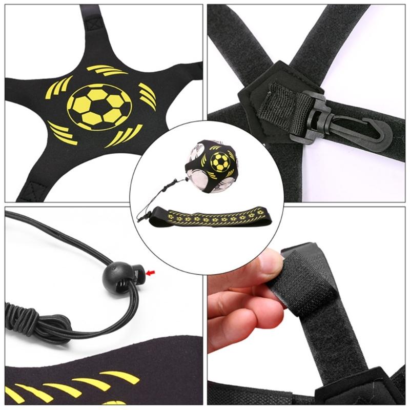 Football Trainer, Football Kick Throw Solos Practice Training Aids Control Skill Adjusted Waist Belt for Kids and Adults