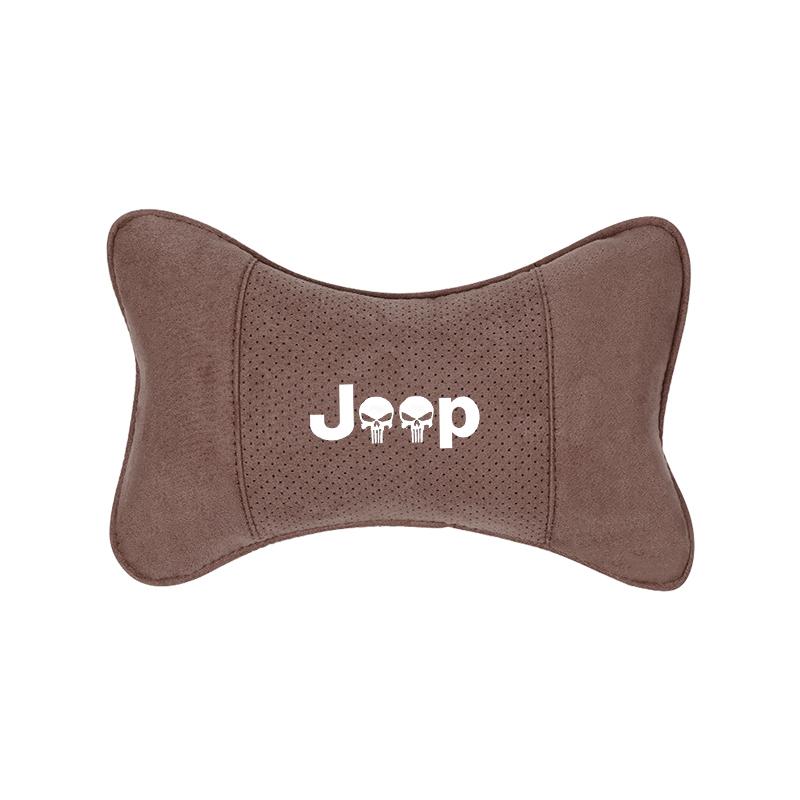 Car Headrest Memory Foam Neck Pillow Auto Accessories For Jeep Wrangler Grand Cherokee Compass Wagoneer Gladiator Avenger Willys AKT1
