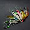 7 Pcs Silicone Soft Shrimp Baits with Hooks Luminous Swimbait Fishing Tackle