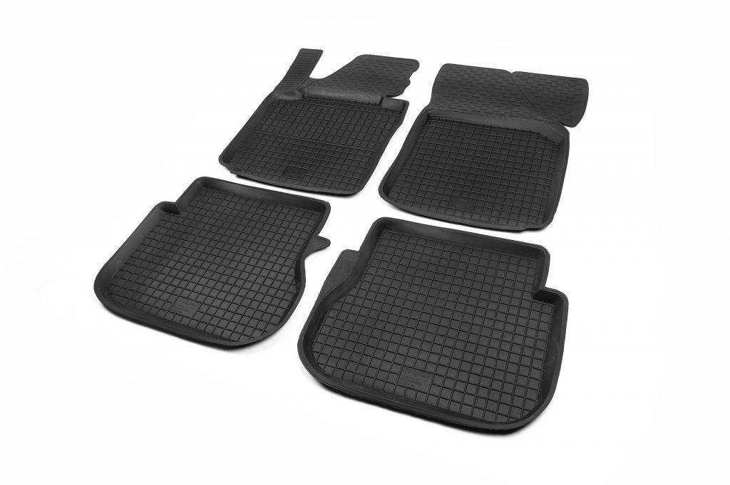 

Гумові килимки з бортом (4 шт, Polytep) для Volkswagen Caddy 2010-2015 рр.