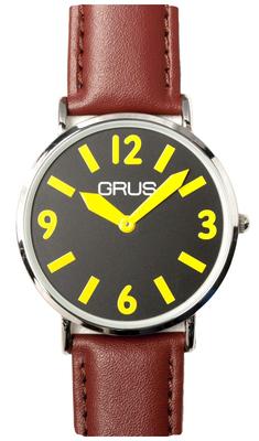 [Grus] Watch GRS006-02 Men's Brown