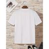 European Size Men'S Casual Crew Neck T-Shirt, New York Basketball Print,  , Slight Stretch, Summer Sports Leisure Style, Fashionable Round Neck Top
