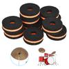 10 Pcs Cymbal Stand Felt 35mm Black Orange Cymbal Protection Sleeve Replacement Part