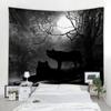 dark horror skeleton ghost background decoration tapestry curtain wall covering halloween