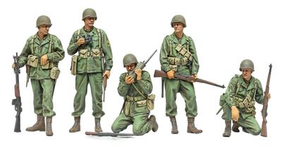 Tamiya 1/35 Military Miniature Series No. 379 U.S. Infantry Reconnaissance Set Plastic Model 35379 (Pre-painted)