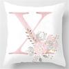 Ins Nordic Pillowcase Design Pink Letter Cushion Pillowcase Car Sofa Waist Design Home Furnishing