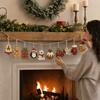 Christmas Wooden Hanging Ornaments with and Bell Designs, Holiday Decor