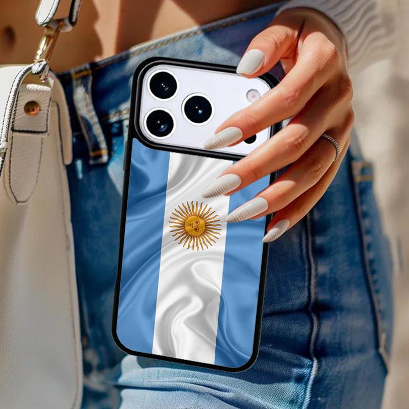 Argentinische Nationalflagge Handyhülle Für iPhone 17 Air 14 15 13 12 Max Hülle Für Apple 14 15 16 16e 11 Pro Max Plus Hülle