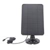 Camera Solar Panel Charger 10W 5V Micro USB Black Solar Charging Panel for Security Camera Cellphone Power Bank