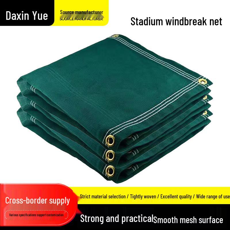 Stadium Windbreak & Dust Suppression Green Polyethylene Net
