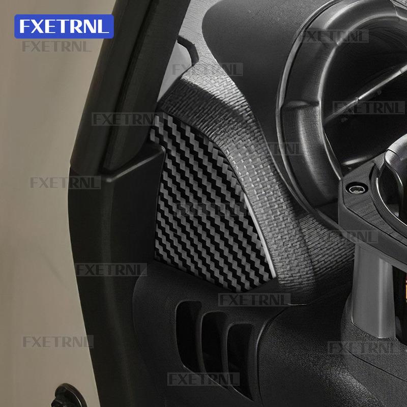 For Suzuki Jimny JB74 JB64      2024 2025 Real Soft Carbon Fiber Sticker Car Center Console Side Trim Panel