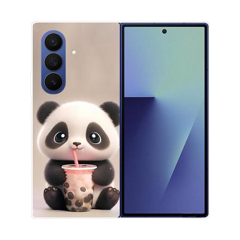 Etui Do Samsung Galaxy Z Fold 7 Przezroczyste Twarde Składane Luksusowe Malowane Do Samsung Galaxy Z Fold7 Clear Cover ZFold 7 Fundas