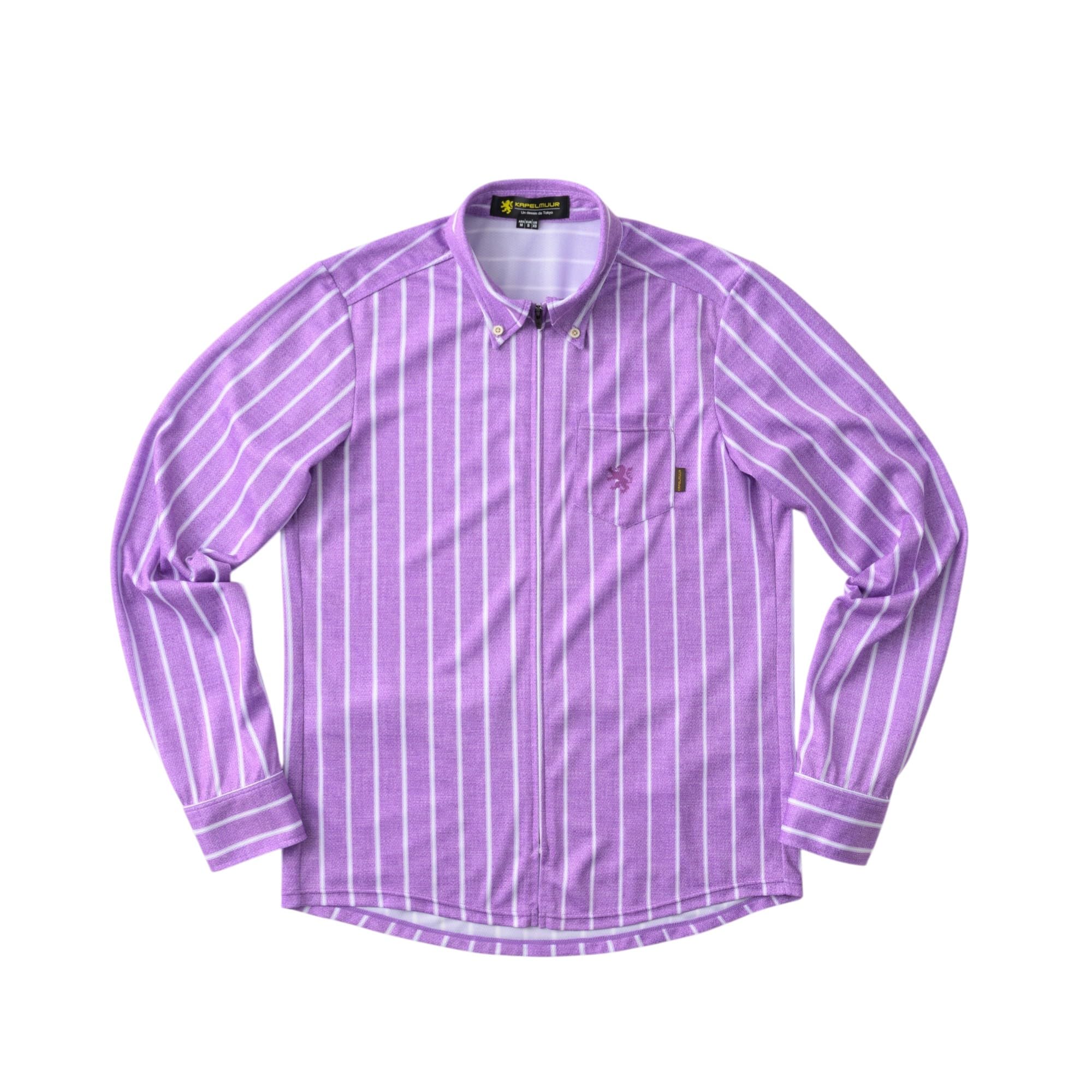 Long-sleeved chambray stripe shirt jersey