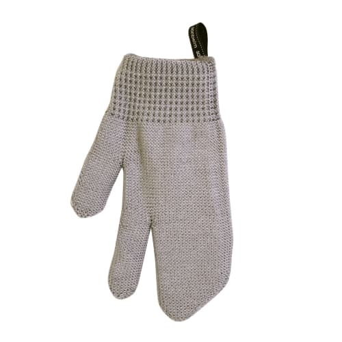 Sanberm Wakayama-made Glove Scrubber, Removes Dirt with Just Water, Ambidextrous, Gray, Made in Japan, L10312