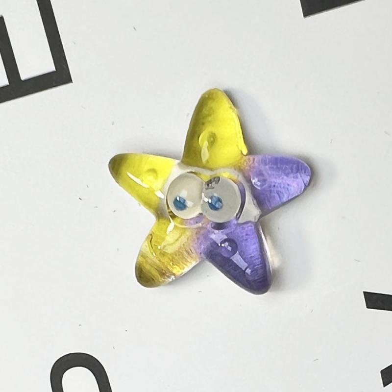 6Pcs/Set Cartoon Blue Whale Shark Dolphin Star Heart Resin Shoe Charms Buckle Clog Shoes Decorations Hole Slipper Accessories