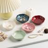INS Jewelry Tray: Kiln-Fired Ceramic Dish for Home Entrance, Ornament Display, Ring & Earring Storage.