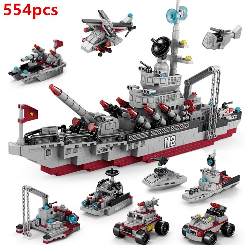 MOC Aircraft Carrier Ship Fighter Plane Artillery Warship J-15 Military City Building Blocks Model Bricks Kits Sets Ideas