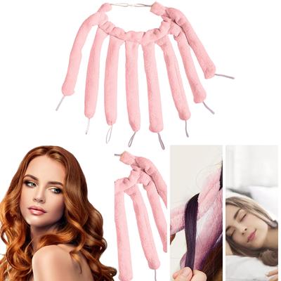 Heatless Curling Rod Headband DIY Curlers Headband Curlers Sleep Curls Coral Velvet Wave Hair Curler Hair Styling