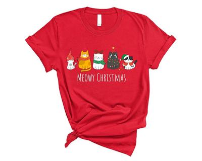 New Rare Meowy Christmas Gift For Fans Red S-5XL Shirt FF212 Unisex T-Shirt