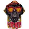 Summer Skull 3d Havajská košile pro muže Nadměrná Neformální Pánské Košile Streetwear Plážové Pánské topy Halenka s krátkým rukávem Trendy trička