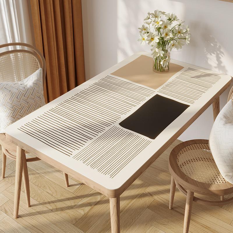 Modern Simple Pvc Waterproof, Oil-Proof And Anti-Scalding Leave-In Table Mat Leather Tablecloth Dining Table Mat Coffee Table Mat