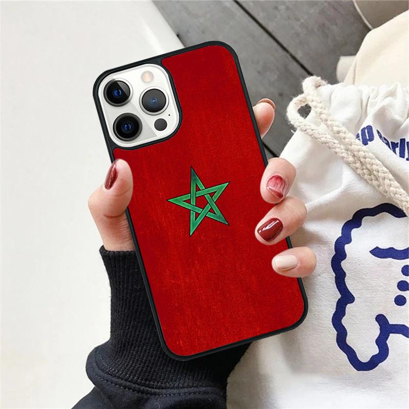 Maroc Morocco Flag Phone Case For iPhone 17 Air 15 16 Cover  11 13 14 Pro Max 12 Plus Max Fundas