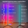LED Floor Lamp,RGB Corner Floor Lamp with APP and Remote Control,16 Million DIY Colors&Ambient Lighting,Music Sync,Timer Setting,for Living Room,