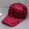 Autumn Winter Hats For Men Women Velvet Baseball Cap Unisex Curved Brim Casual Hat, Soft Adjustable Snapback