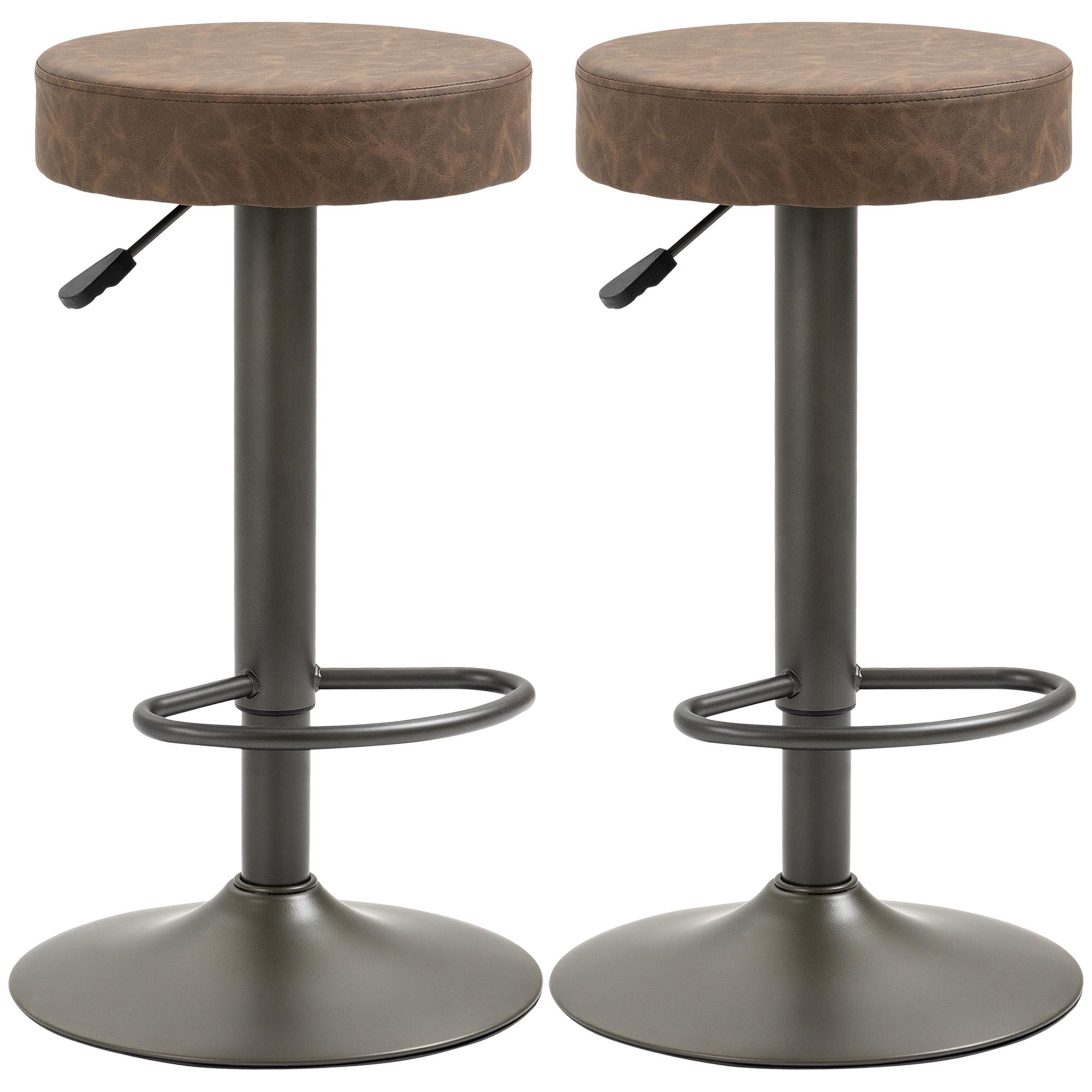 Set of 2 Swivel Bar Stools