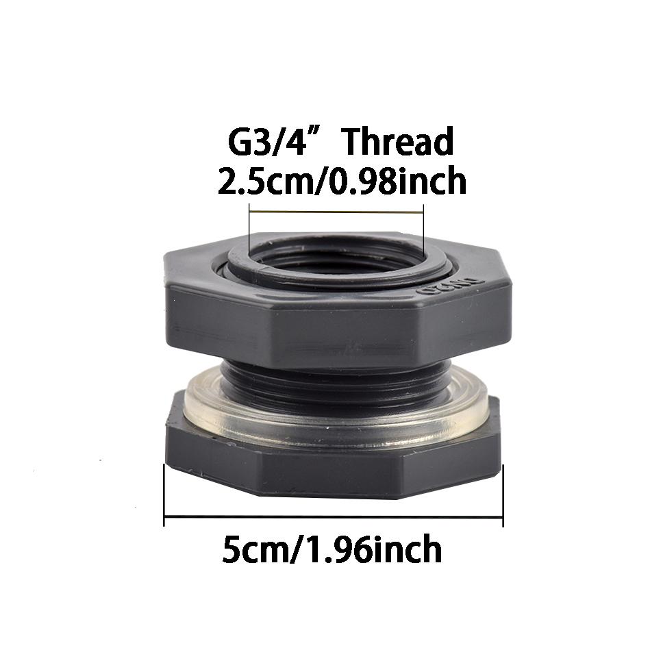 

Дренажные соединения аквариума, комплект фитингов для переборки дождевой бочки 3/4 дюйма, фитинги для водопроводных труб 1/2 3/4 дюйма, ремонтное соединение труб