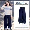 Moonkids Girls' Korean-Style Autumn Knitted Outfit Set