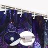 Purple Wisteria Flower Shower Curtain Enchanted Forest Waterfall Print Waterproof Fabric Machine Washable Durable For Allseasons
