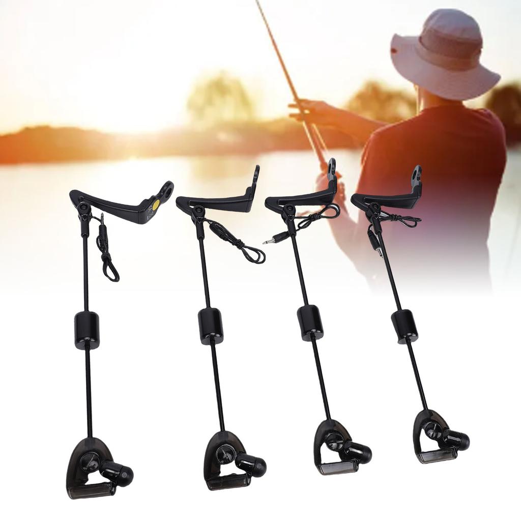 4 Pcs Fishing Bite Alarm Indicators   Carp Fishing LED Illuminated Bite Indicator for Outdoor