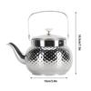 Hammered Finish Stainless Steel Teapot 1L Capacity Stovetop Tea Kettle Serving Tea Pot  Home Use
