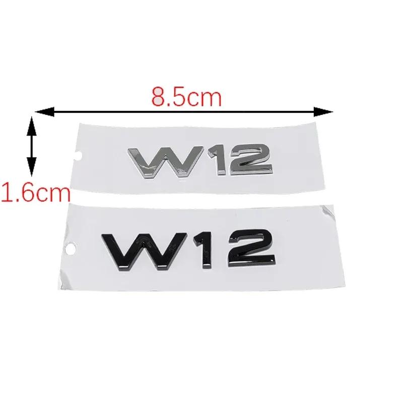 ABS Car Body Emblem Sticker Rear Trunk Badge for Audi W12 A4 A5 Q3 A6 TT SLINE A3 A7 A8 RS4 Q5 Q7 S4 S5 S6 RS7 RS8 Accessories